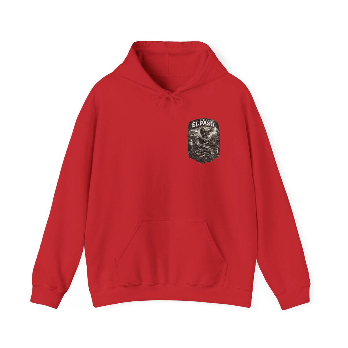 El Paso Hoodie Texas Border Streetwear, Dark Western Graphic Hoodie, Urban Unisex Hoodie – Kalabula