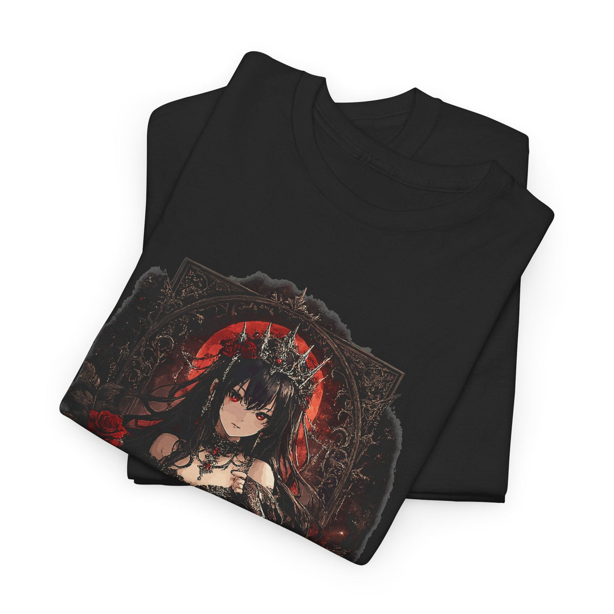 Queen of Darkness T-Shirt – Gothic Girl Dark Fantasy Grafik-T-Shirt