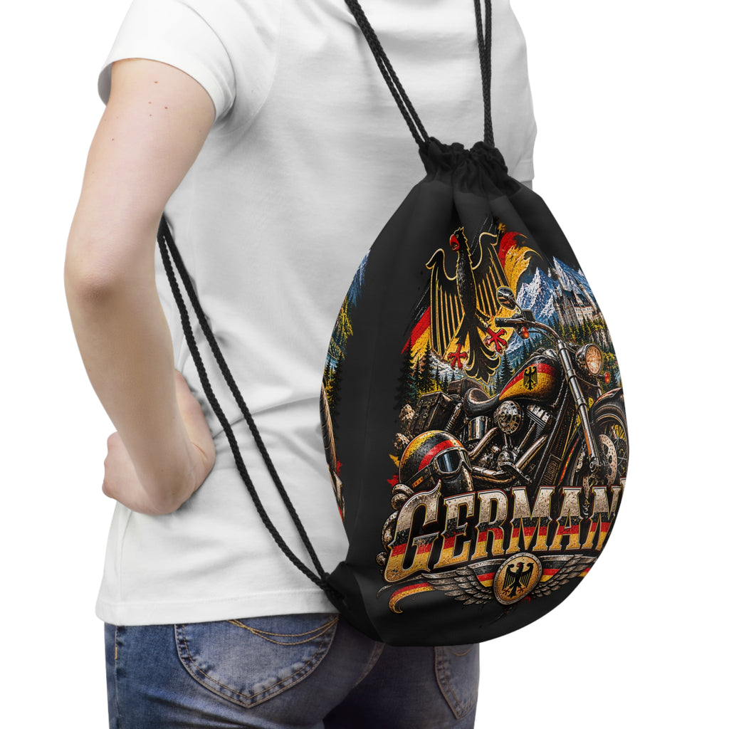 Deutschland Biker Turnbeutel – Motorrad & Adler Design von Kalabula