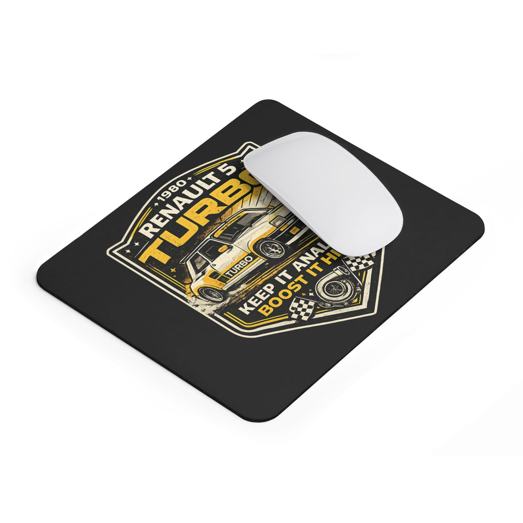 Renault 5 Turbo Mousepad – Retro Motorsport Design – Mousepad von Kalabula, 23,2 × 19,4 cm