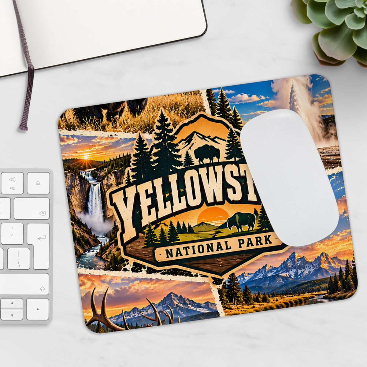 Yellowstone Mousepad – Nationalpark & Natur Design