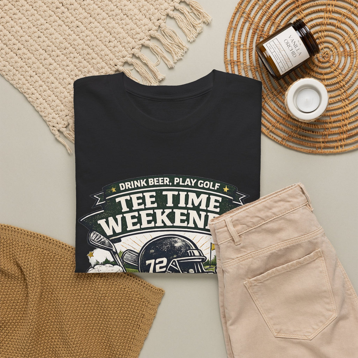 Golf & Beer T-Shirt – Lustiges Golf & T-Shirt Time Grafik-T-Shirt