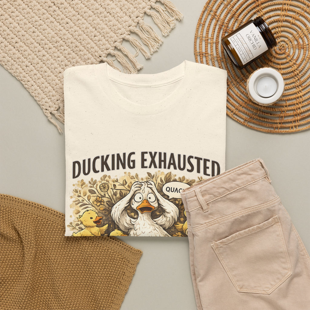 “Ducking Exhausted” T-Shirt – Lustige müde Mama Grafik-T-Shirt