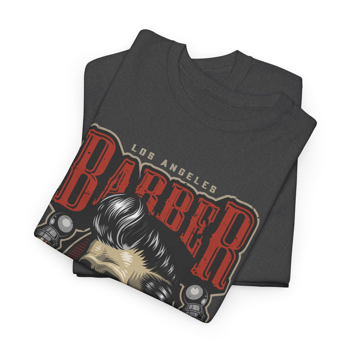 Barber Skull T-Shirt – Vintage Barbershop Grafik-T-Shirt