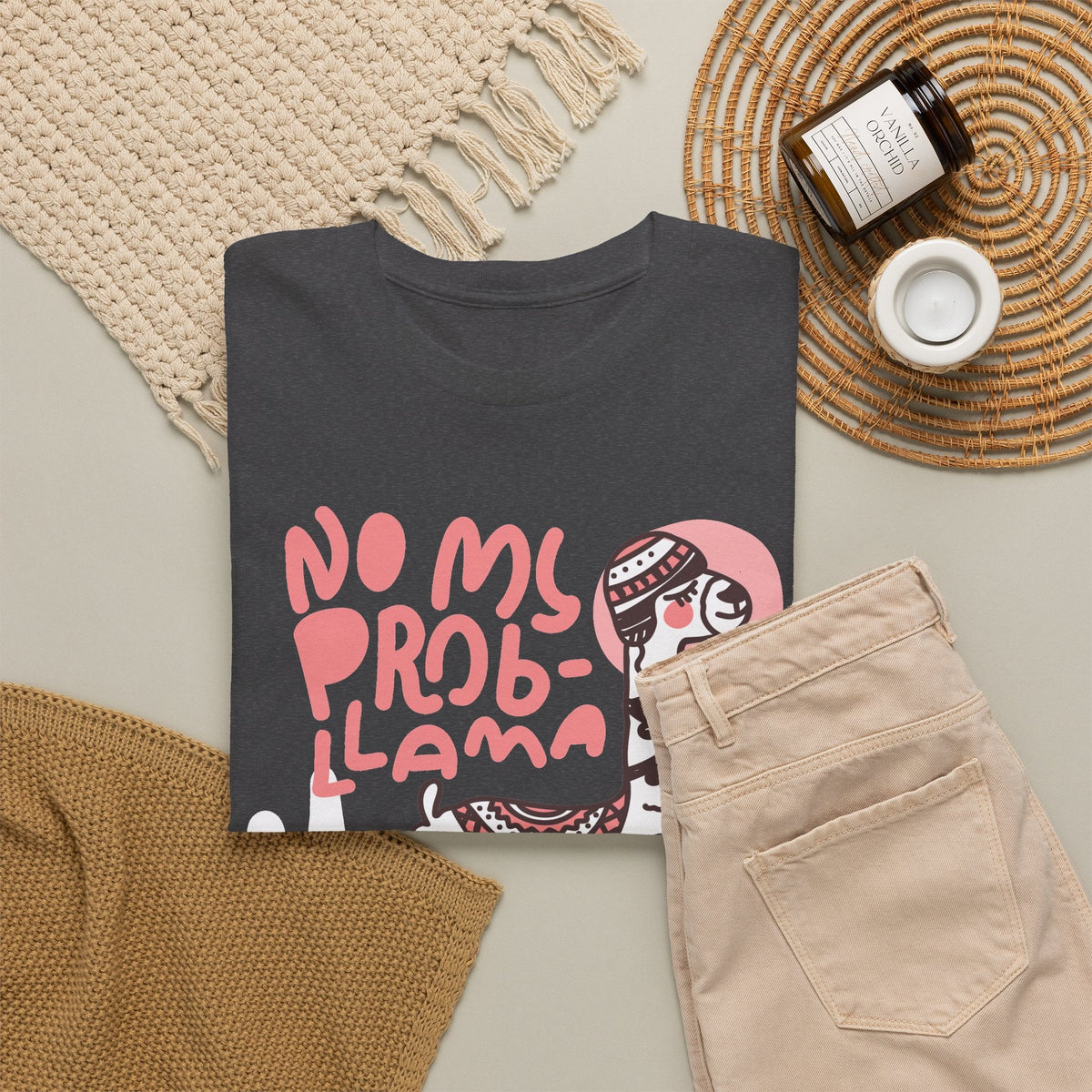 “No Prob Llama” T-Shirt – Lustiges Lama Grafik-T-Shirt
