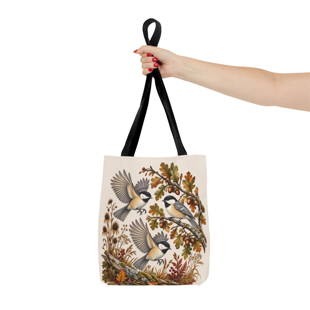 Vogel Stofftasche – Vintage Meisen & Naturmotiv Einkaufstasche