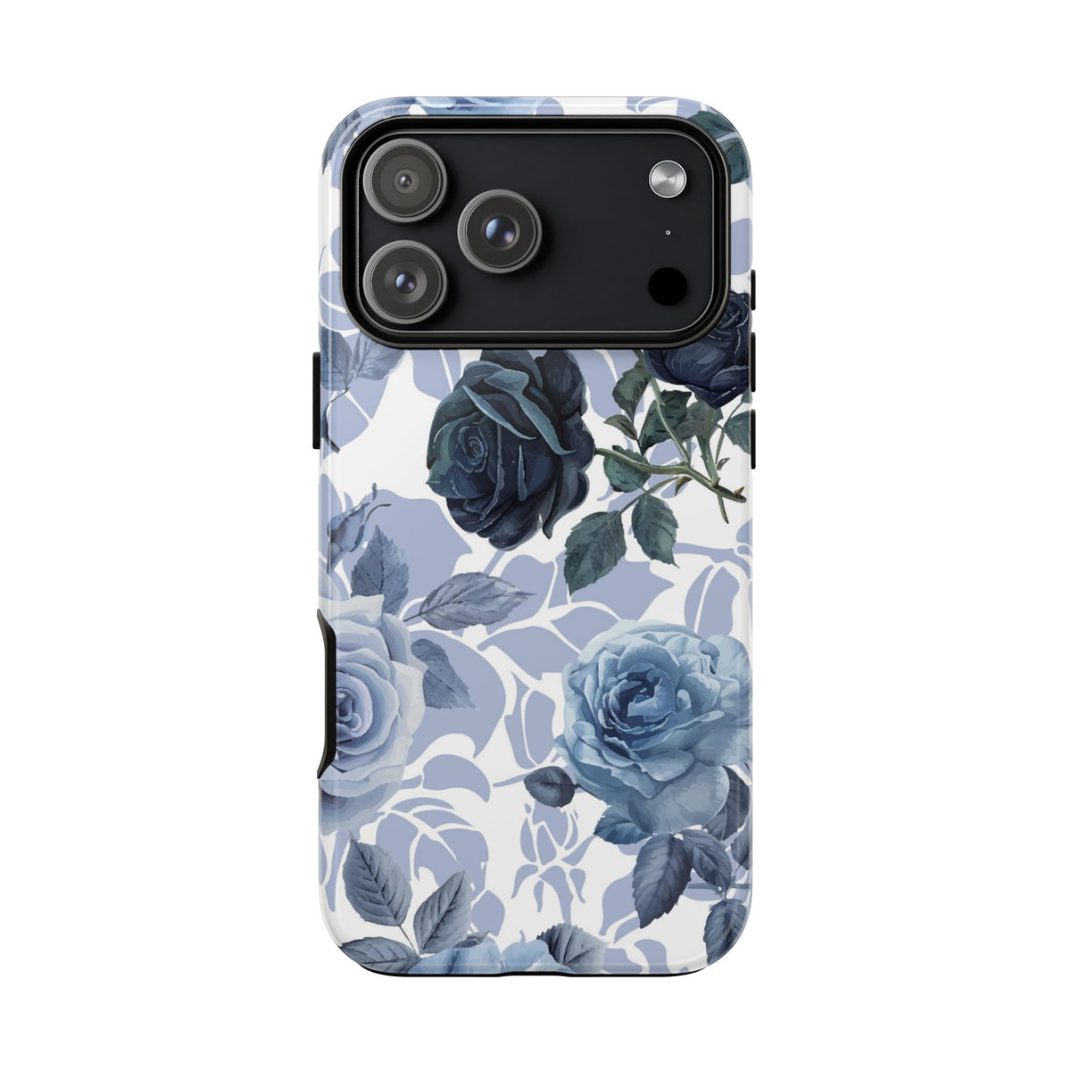 Blaue Rose Handyhülle – Elegante robuste Handyhülle mit Blumen