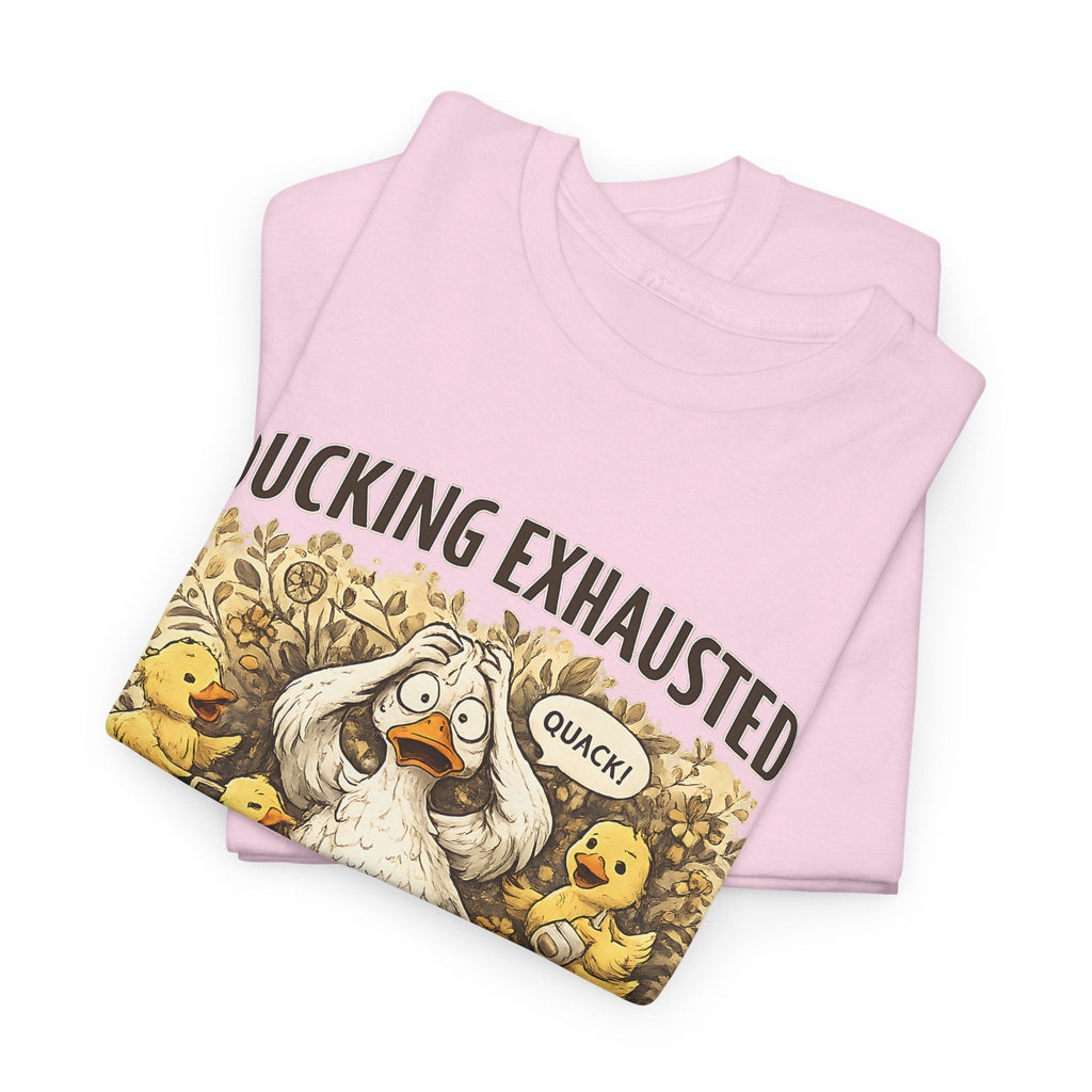 “Ducking Exhausted” T-Shirt – Lustige müde Mama Grafik-T-Shirt