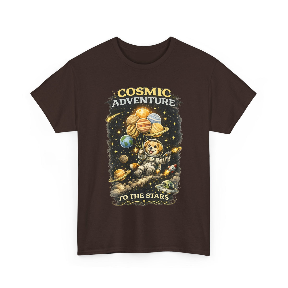 Astronaut Dog T-Shirt – Weltraum-Abenteuer Grafik-T-Shirt