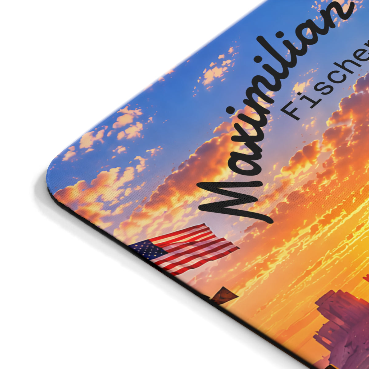 Personalisiertes Route 66 Mousepad – Mit Wunschname