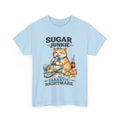 “Sugar Junkie – Diabetic Nightmare” T-Shirt – Lustige Katze Grafik-T-Shirt