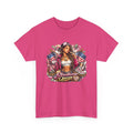 Streetwear Queen T-Shirt – Chicana Tattoo & US-Flagge Grafik-T-Shirt