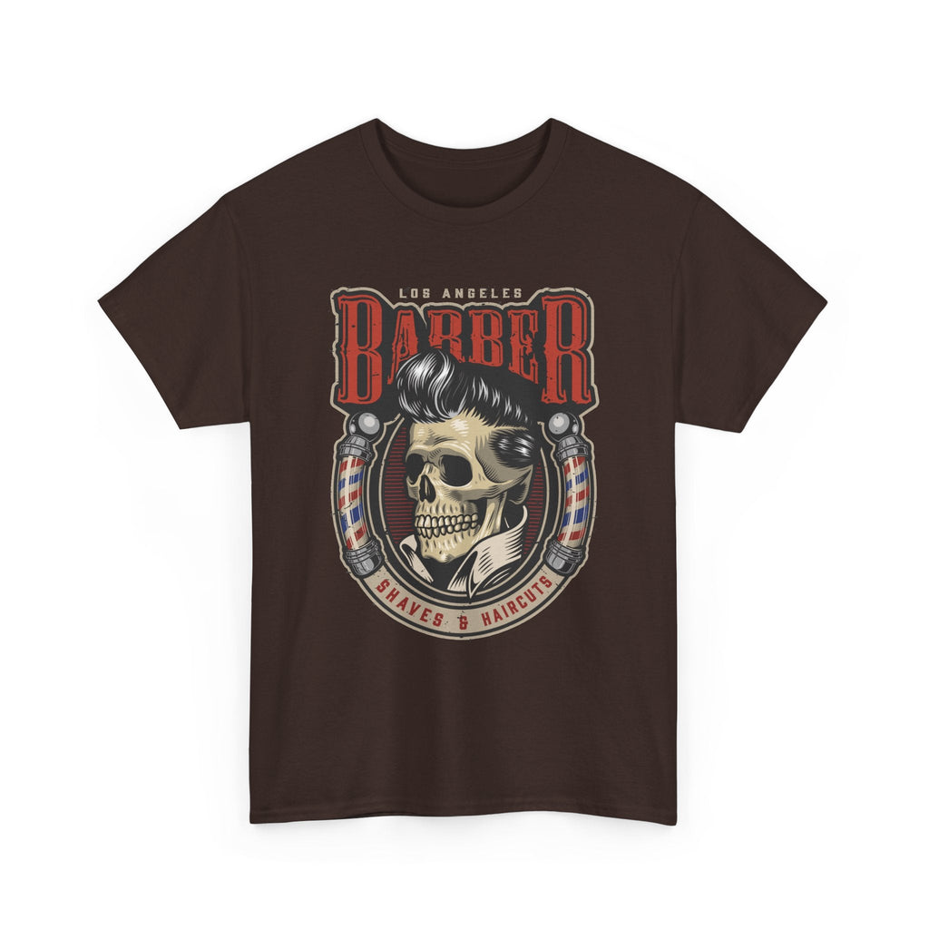 Barber Skull T-Shirt – Vintage Barbershop Grafik-T-Shirt