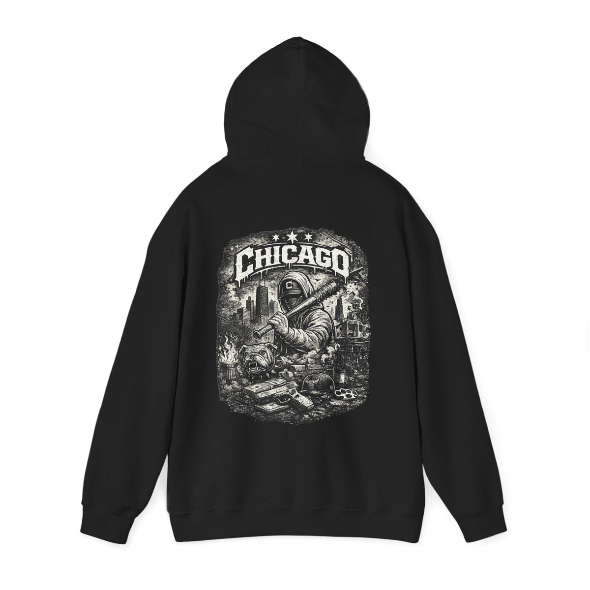 Chicago Streetwear Hoodie Hoodie mit Grafik – Kalabula