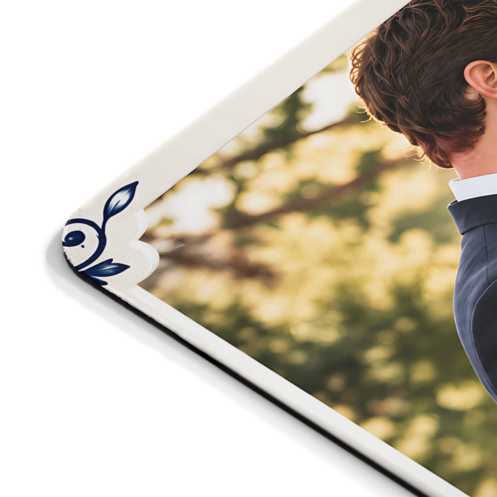 Personalisiertes Hochzeits-Mousepad mit Foto & Namen – Mousepad von Kalabula, 23,2 × 19,4 cm
