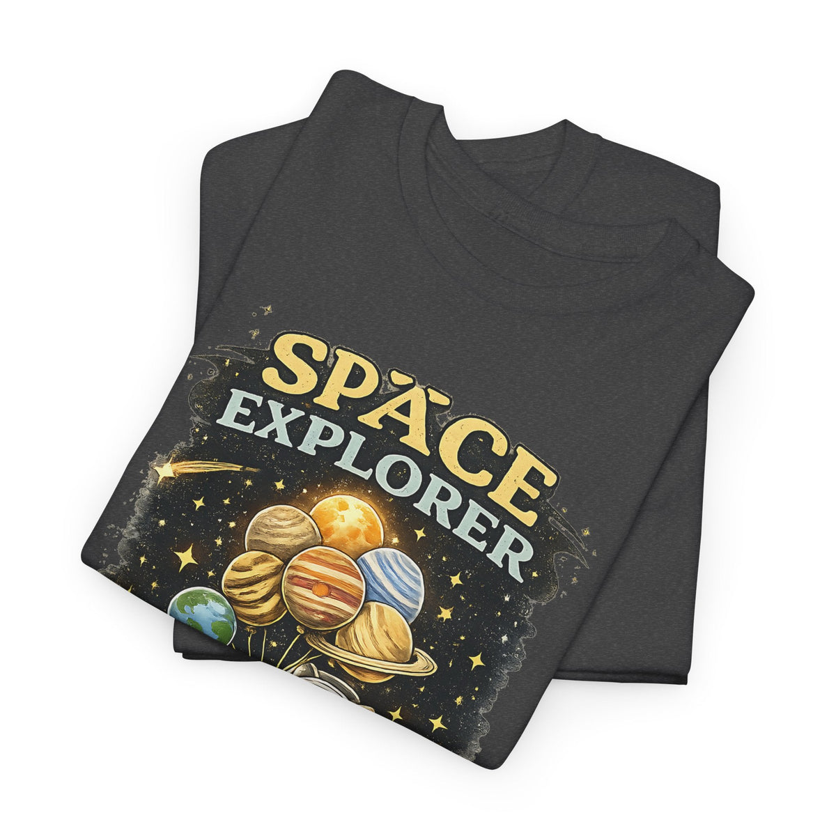 Space Explorer T-Shirt – Astronaut, Galaxie & Planeten Grafik-T-Shirt