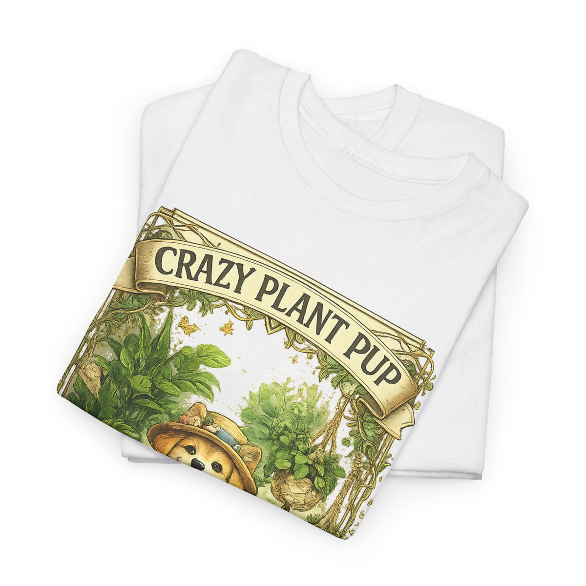 Crazy Plant Pup T-Shirt – Lustiger Hund & Pflanzenfan Grafik-T-Shirt