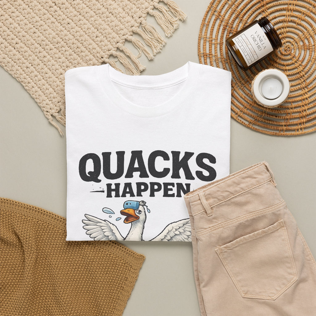 “Quacks Happen” Diabetes T-Shirt – Lustige Diabetes-Ente Grafik-T-Shirt