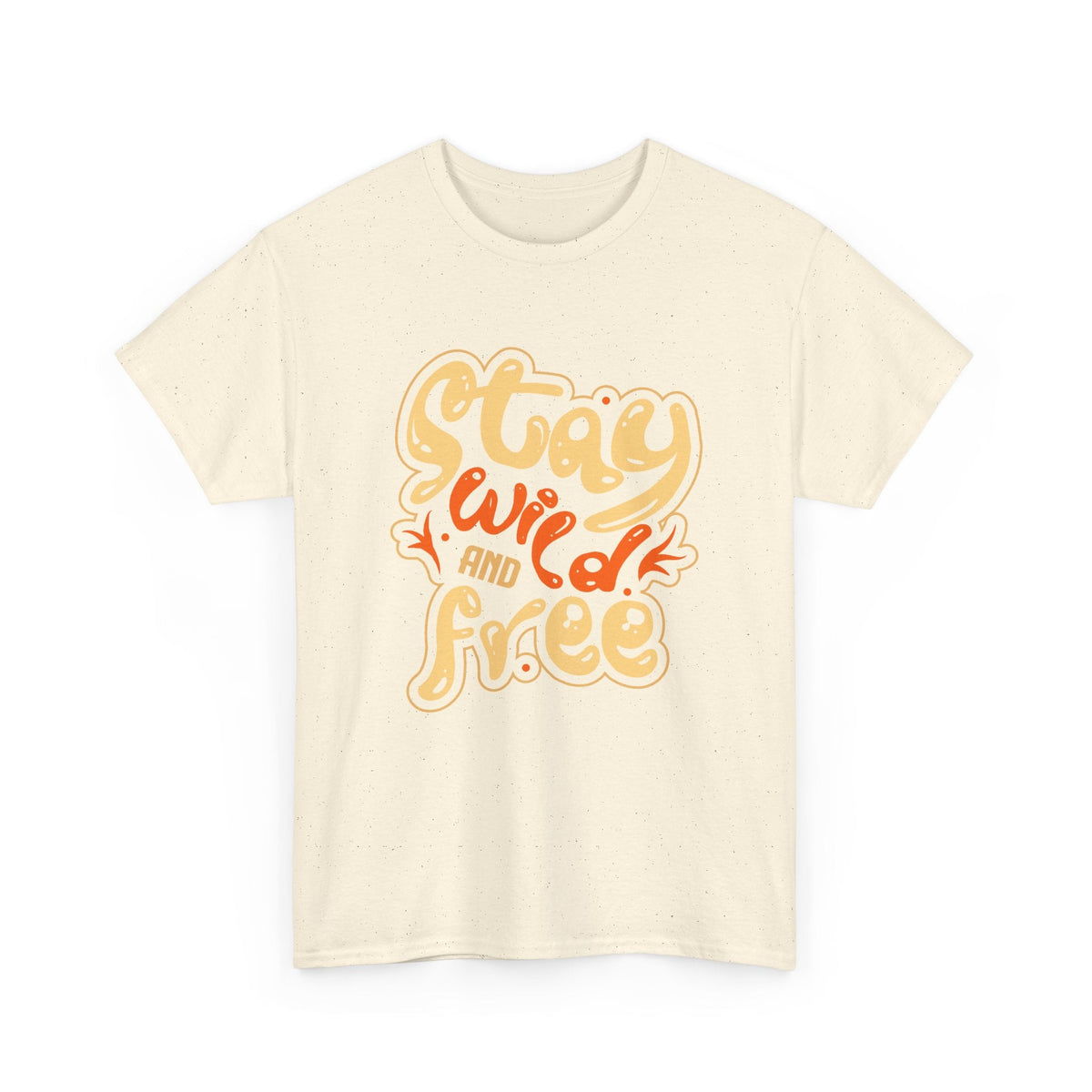 “Stay Wild and Free” T-Shirt – Boho & Natur Grafik-T-Shirt