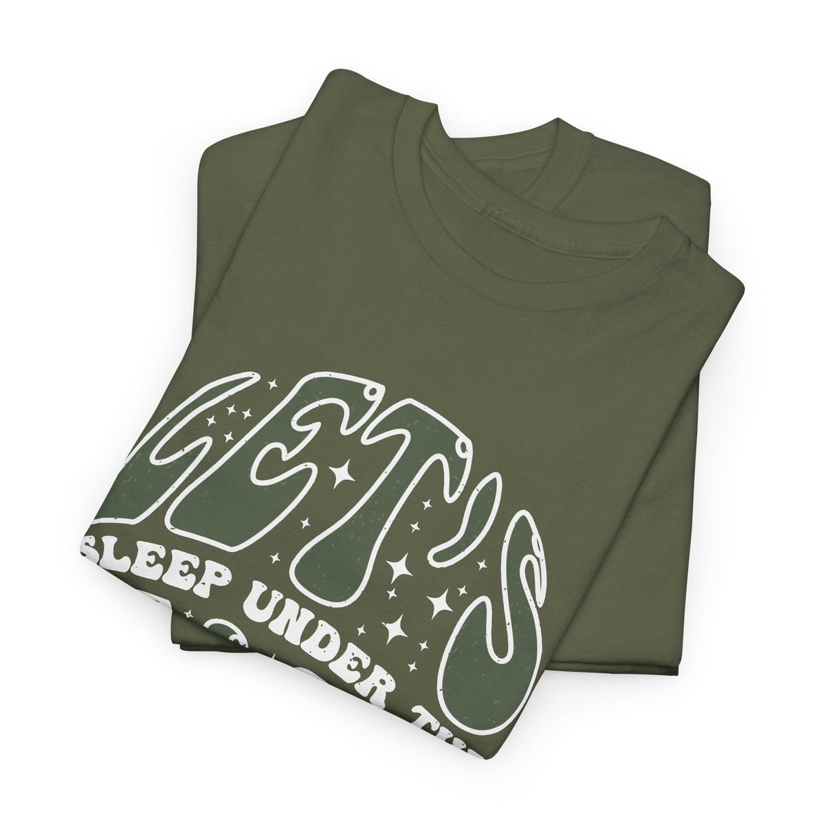 “Let’s Sleep Under the Stars” T-Shirt – Camping & Outdoor Grafik-T-Shirt