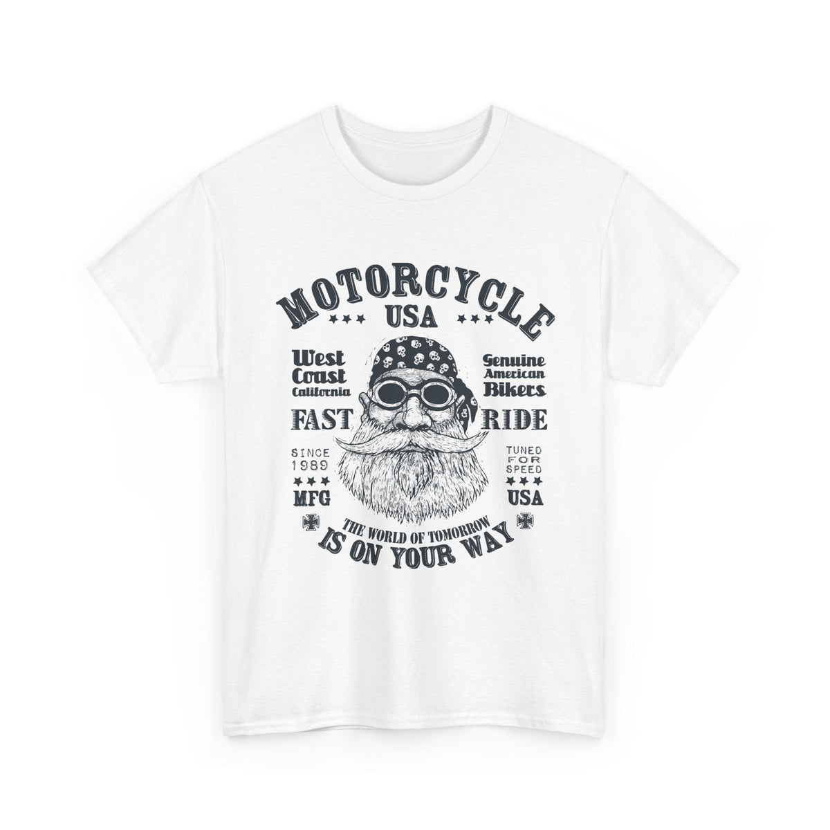 USA Motorcycle T-Shirt – Vintage Biker-Lifestyle Grafik-T-Shirt