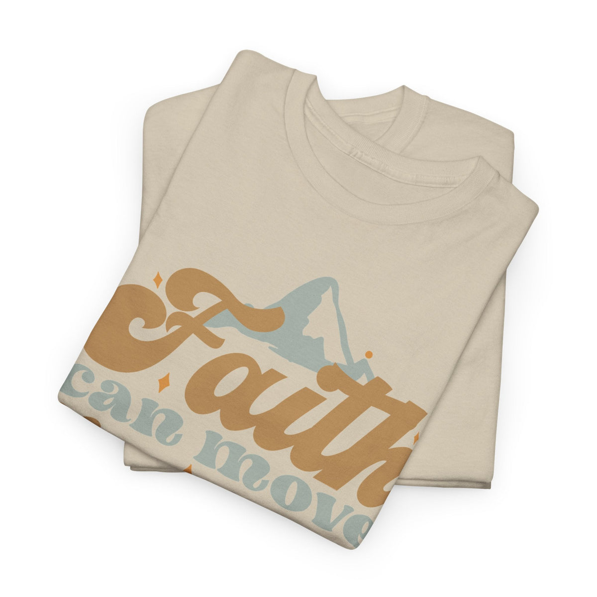 Faith Moves Mountains T-Shirt – Christlicher Glaube Grafik-T-Shirt