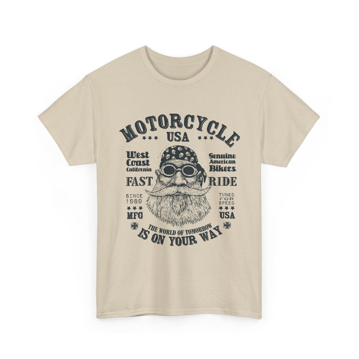 USA Motorcycle T-Shirt – Vintage Biker-Lifestyle Grafik-T-Shirt