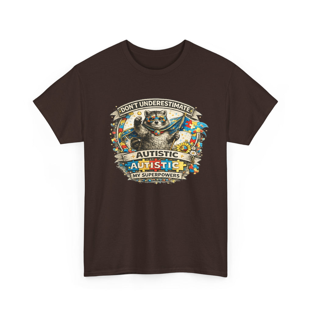 Autism Superpowers T-Shirt – „Unterschätze Autismus nicht“ Grafik-T-Shirt