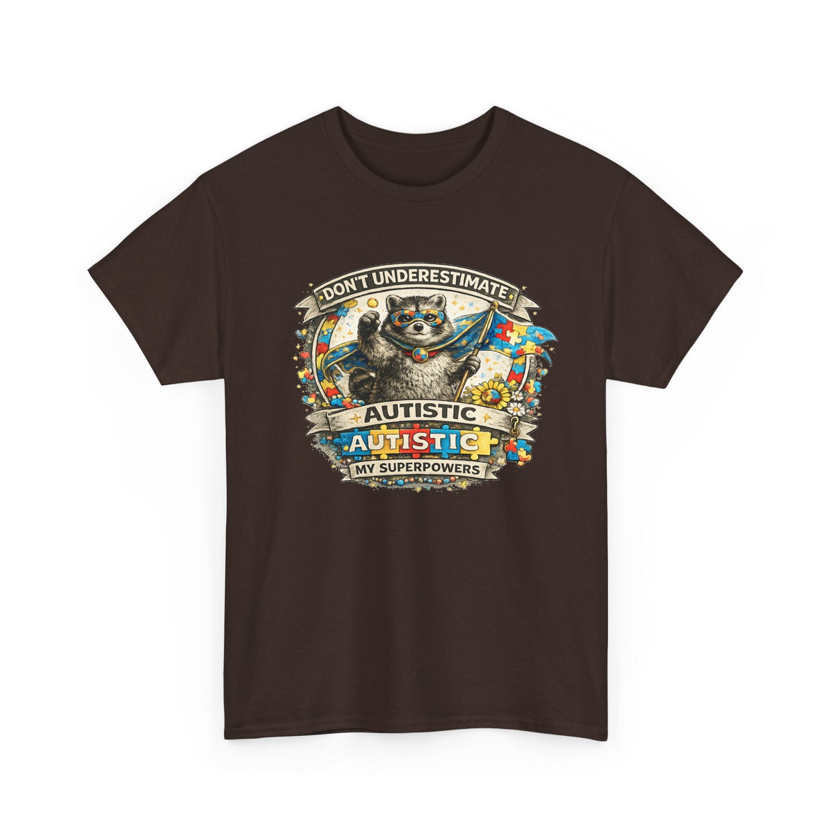 Autism Superpowers T-Shirt – „Unterschätze Autismus nicht“ Grafik-T-Shirt