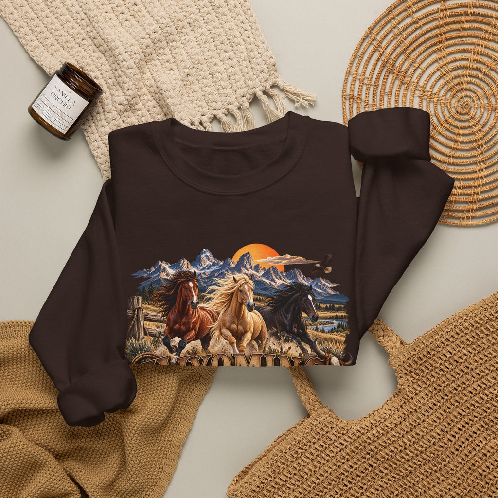Wyoming Pferde Sweatshirt – Sweatshirt von Kalabula