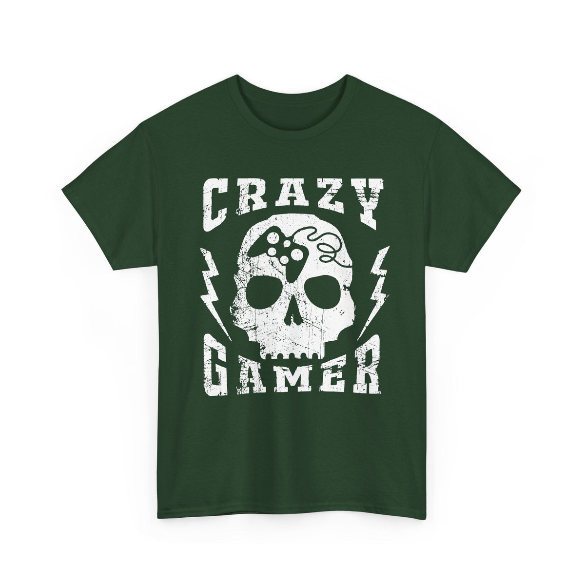 Crazy Gamer T-Shirt – Totenkopf Gaming Streetwear Grafik-T-Shirt
