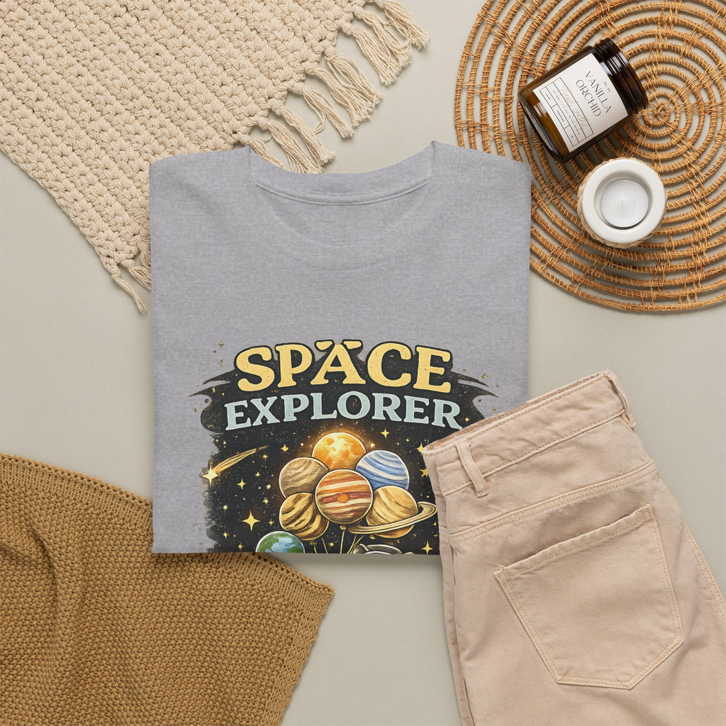 Space Explorer T-Shirt – Astronaut, Galaxie & Planeten Grafik-T-Shirt