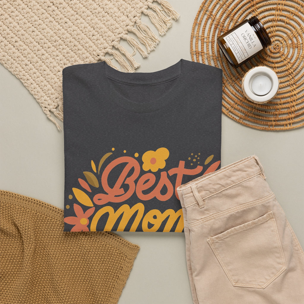 “Best Mom Ever” T-Shirt – Blumen-Muttertagsgeschenk Grafik-T-Shirt