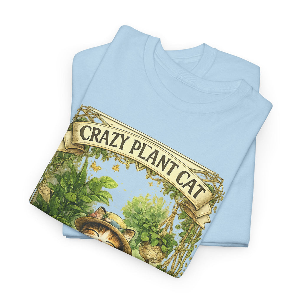 Crazy Plant Cat T-Shirt – Katze & Zimmerpflanzen Grafik-T-Shirt