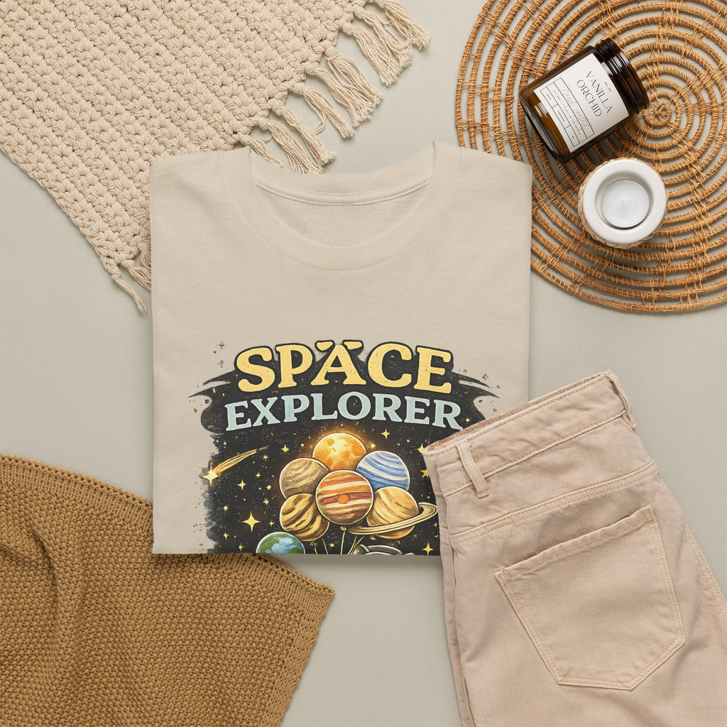 Space Explorer T-Shirt – Astronaut, Galaxie & Planeten Grafik-T-Shirt