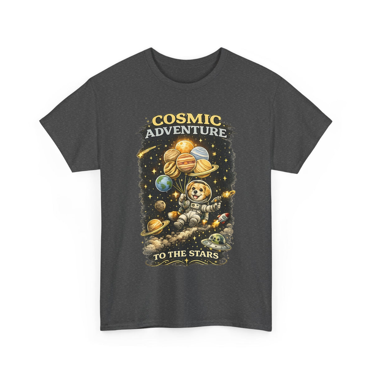 Astronaut Dog T-Shirt – Weltraum-Abenteuer Grafik-T-Shirt