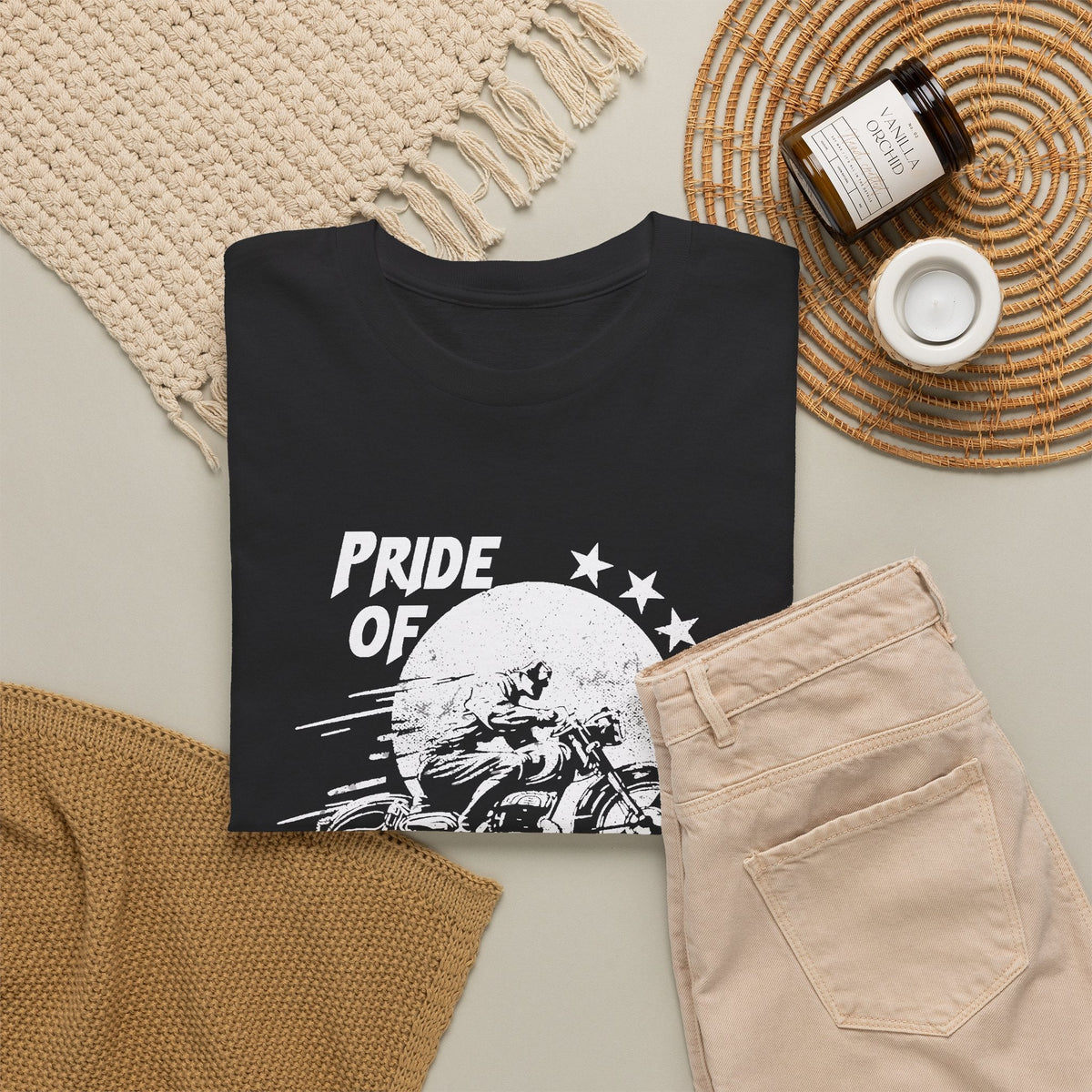 American Biker T-Shirt – American Road Vintage-Motorrad T-Shirt
