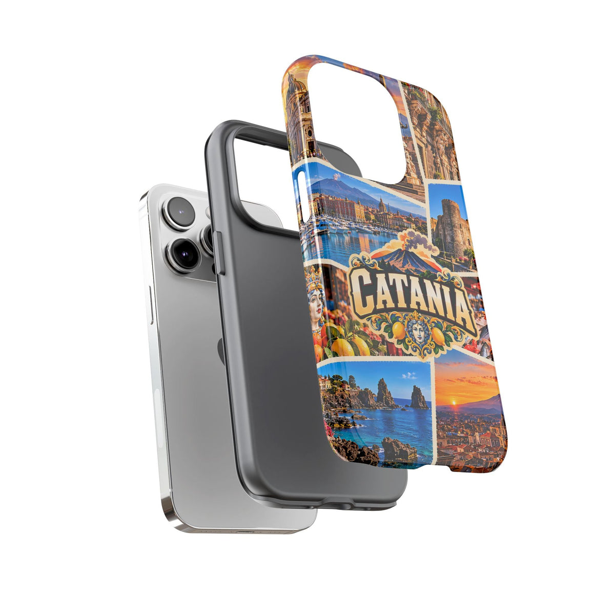 Catania Sizilien Robuste Handyhülle – Italienische Reise-Collage