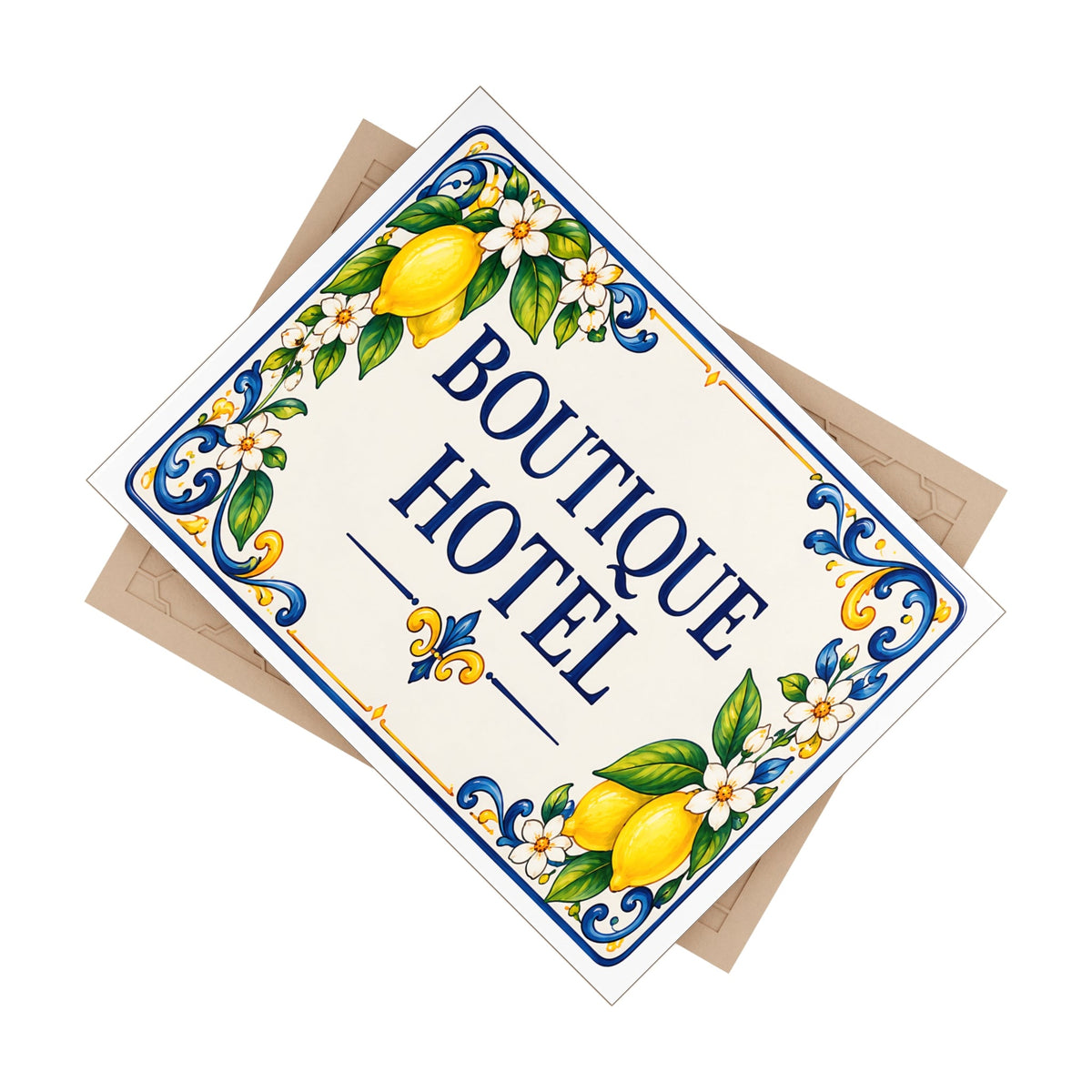 Boutique-Hotelschild aus Keramik – SE7