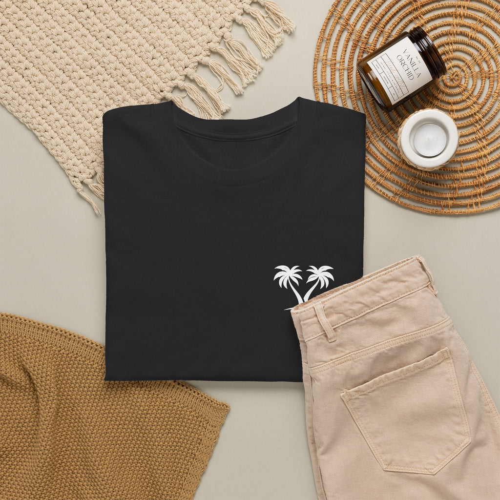Minimal Palm Tree T-Shirt – Tropischer Strand Grafik-T-Shirt