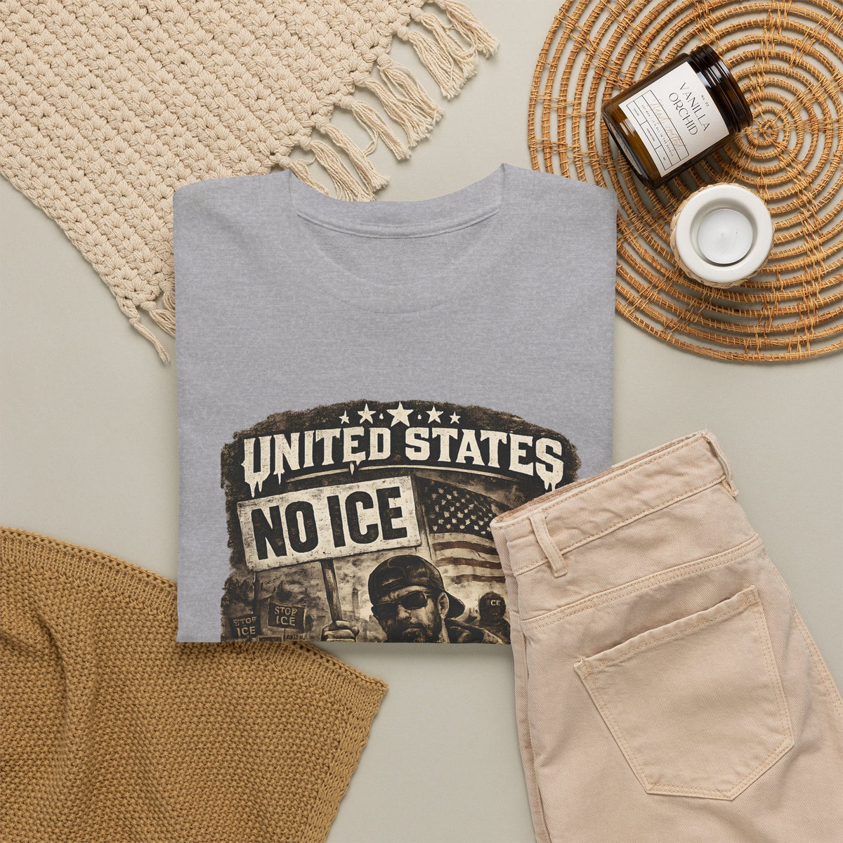 No ICE T-Shirt – USA Statement Streetwear Grafik-T-Shirt