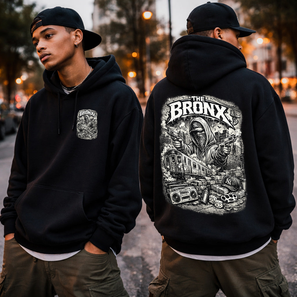 Bronx Street Art Hoodie Urban Graffiti Train & Boombox Hoodie – Kalabula