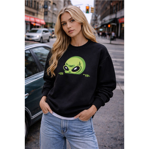 Alien Peeking Sweatshirt – Kalabula Sweatshirt