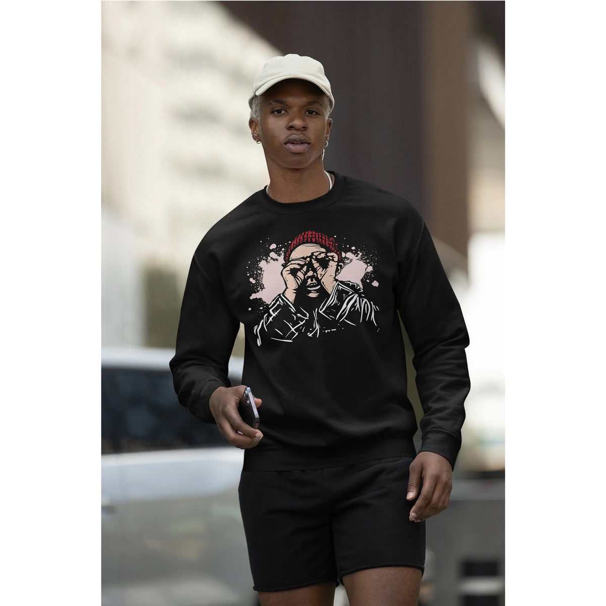 Beanie Portrait Sweatshirt – Sweatshirt von Kalabula