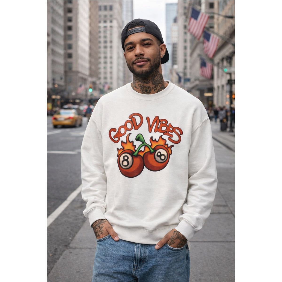 Good Vibes 8-Ball Sweatshirt – Kalabula Sweatshirt