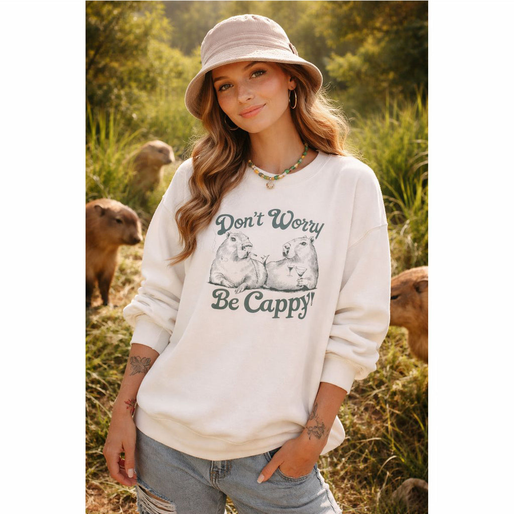 Don't Worry Be Cappy Sweatshirt – Kalabula Sweatshirt