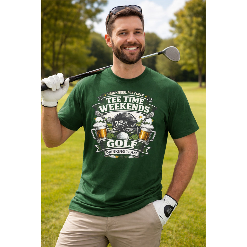 Golf & Beer T-Shirt – Lustiges Golf & T-Shirt Time Grafik-T-Shirt