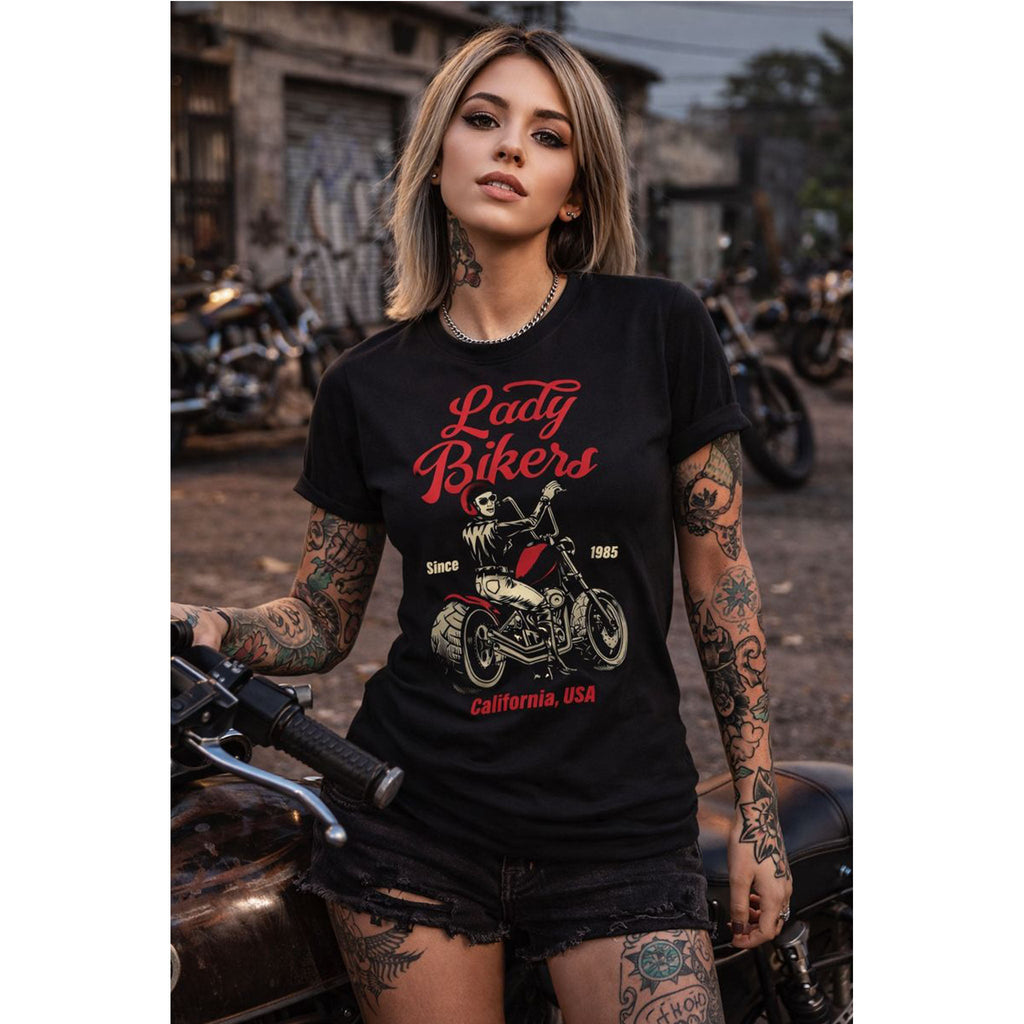 Vintage Biker T-Shirt – Kalifornien Chopper-Motorrad Grafik-T-Shirt