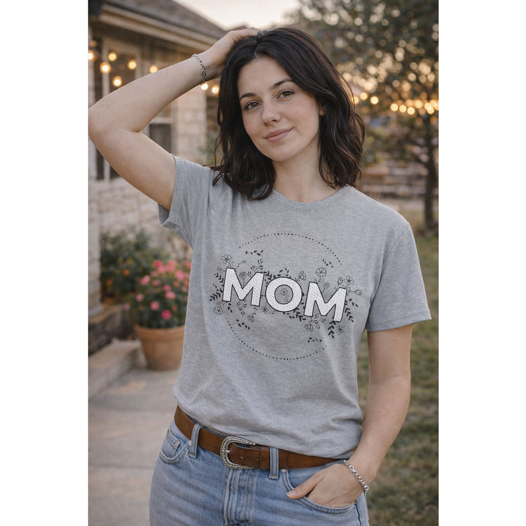 Floral Mom T-Shirt – Muttertagsgeschenk Grafik-T-Shirt
