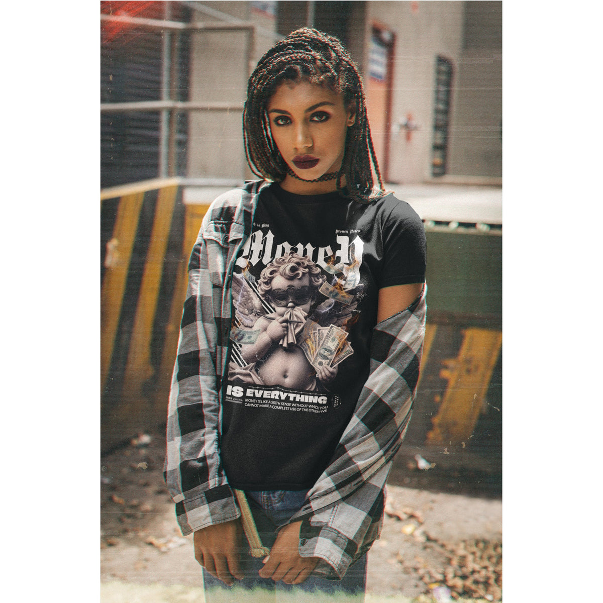 “Money Is Everything” T-Shirt – Urban Streetwear Grafik-T-Shirt